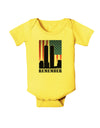 TooLoud Twin Towers Remember Baby Romper Bodysuit-Baby Romper-TooLoud-Yellow-06-Months-Davson Sales