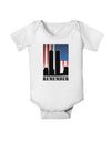 TooLoud Twin Towers Remember Baby Romper Bodysuit-Baby Romper-TooLoud-White-06-Months-Davson Sales