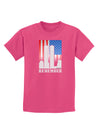 TooLoud Twin Towers Remember Childrens Dark T-Shirt-Childrens T-Shirt-TooLoud-Sangria-X-Small-Davson Sales