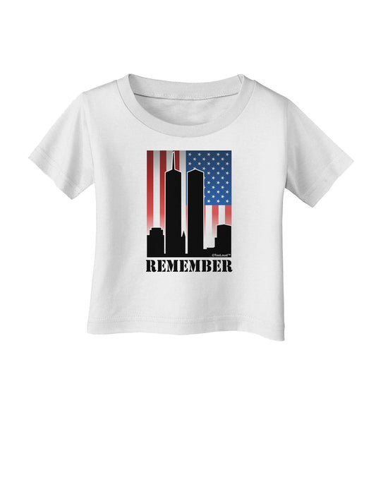 TooLoud Twin Towers Remember Infant T-Shirt-Infant T-Shirt-TooLoud-White-06-Months-Davson Sales