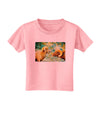 TooLoud Two Bighorn Rams Watercolor Toddler T-Shirt-Toddler T-Shirt-TooLoud-Candy-Pink-2T-Davson Sales