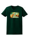 TooLoud Two Bighorn Rams Watercolor Womens Dark T-Shirt-TooLoud-Forest-Green-Small-Davson Sales