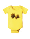 TooLoud Two Majestic Bighorn Rams Baby Romper Bodysuit-Baby Romper-TooLoud-Yellow-06-Months-Davson Sales