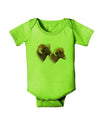 TooLoud Two Majestic Bighorn Rams Baby Romper Bodysuit-Baby Romper-TooLoud-Lime-06-Months-Davson Sales