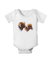 TooLoud Two Majestic Bighorn Rams Baby Romper Bodysuit-Baby Romper-TooLoud-White-06-Months-Davson Sales