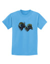 TooLoud Two Majestic Bighorn Rams Childrens T-Shirt-Childrens T-Shirt-TooLoud-Aquatic-Blue-X-Small-Davson Sales