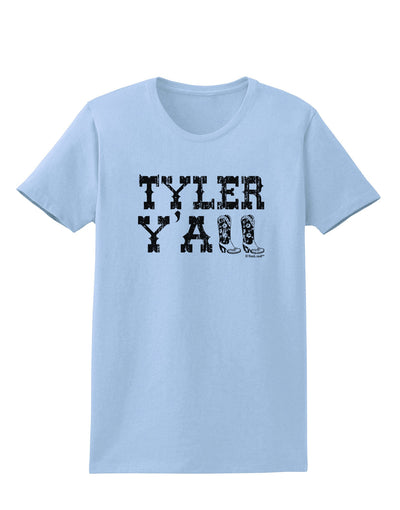 TooLoud Tyler Y'all - Southwestern Style Womens T-Shirt-Womens T-Shirt-TooLoud-Light-Blue-X-Small-Davson Sales