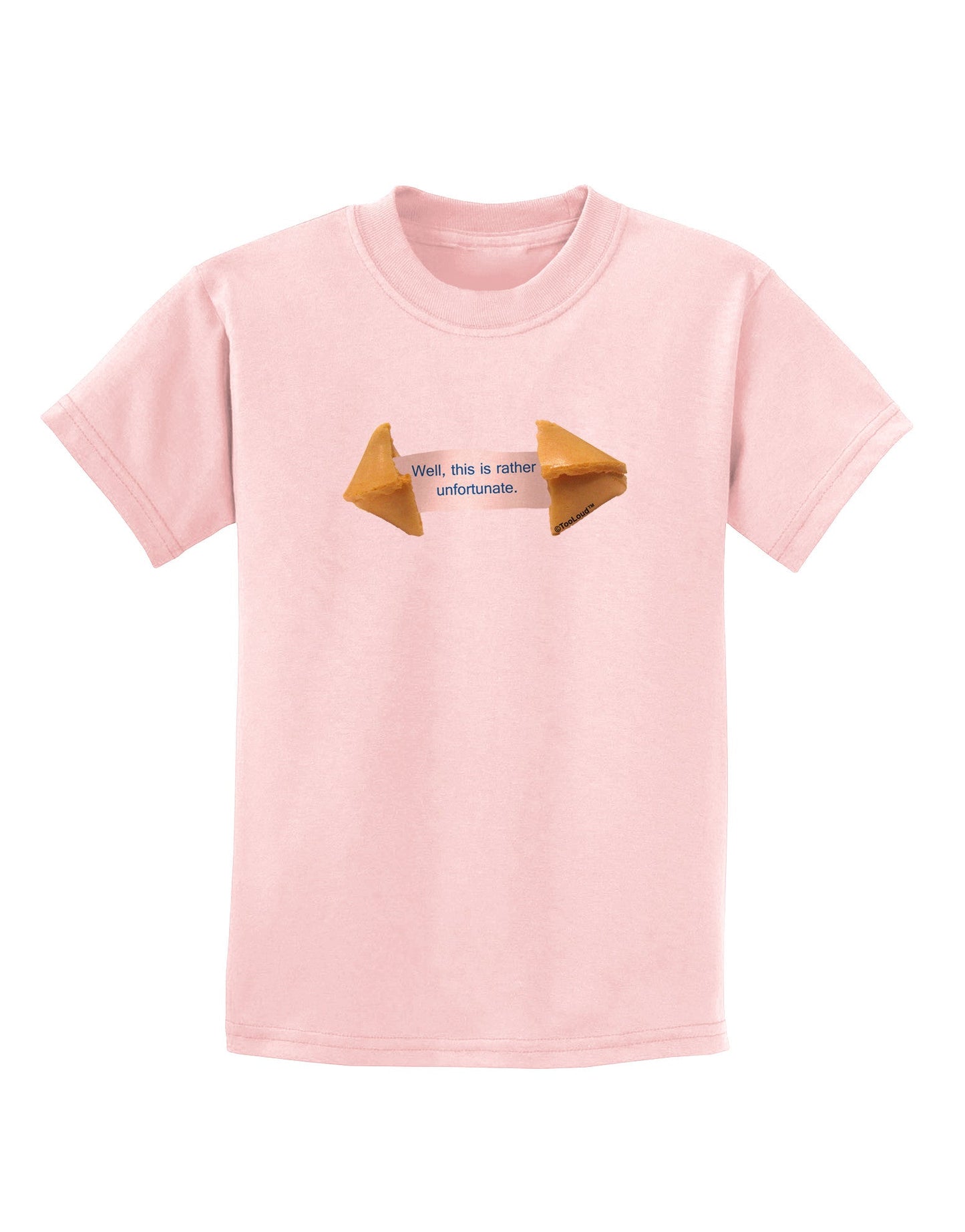TooLoud Unfortunate Cookie Childrens T-Shirt-Childrens T-Shirt-TooLoud-PalePink-X-Small-Davson Sales