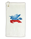 TooLoud Unicorn Political Symbol Micro Terry Gromet Golf Towel 11&#x22;x19-Golf Towel-TooLoud-White-Davson Sales