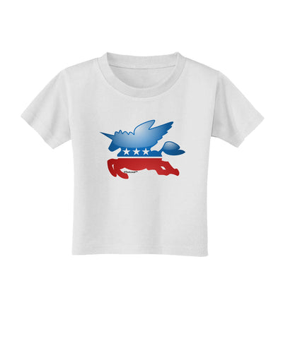 TooLoud Unicorn Political Symbol Toddler T-Shirt-Toddler T-Shirt-TooLoud-White-2T-Davson Sales