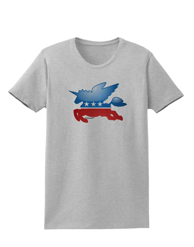 TooLoud Unicorn Political Symbol Womens T-Shirt-Womens T-Shirt-TooLoud-AshGray-X-Small-Davson Sales