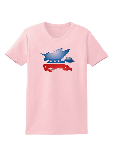 TooLoud Unicorn Political Symbol Womens T-Shirt-Womens T-Shirt-TooLoud-PalePink-X-Small-Davson Sales