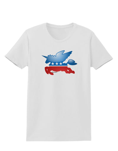 TooLoud Unicorn Political Symbol Womens T-Shirt-Womens T-Shirt-TooLoud-White-X-Small-Davson Sales