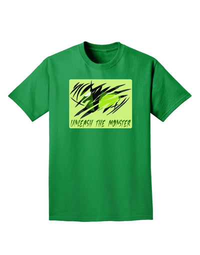 TooLoud Unleash The Monster Adult Dark T-Shirt-Mens T-Shirt-TooLoud-Kelly-Green-Small-Davson Sales