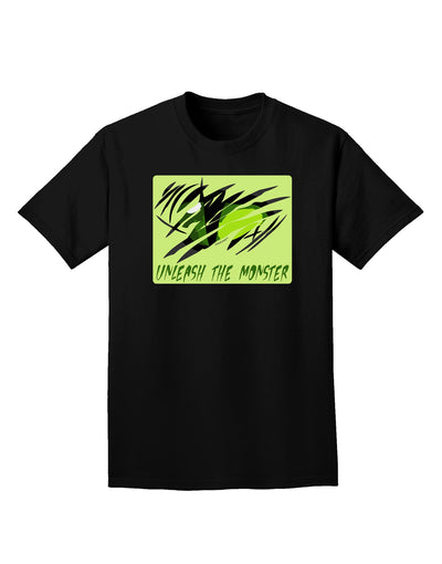 TooLoud Unleash The Monster Adult Dark T-Shirt-Mens T-Shirt-TooLoud-Black-Small-Davson Sales