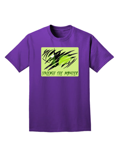 TooLoud Unleash The Monster Adult Dark T-Shirt-Mens T-Shirt-TooLoud-Purple-Small-Davson Sales