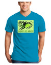 TooLoud Unleash The Monster Adult Dark V-Neck T-Shirt-TooLoud-Turquoise-Small-Davson Sales