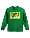 TooLoud Unleash The Monster Adult Long Sleeve Dark T-Shirt-TooLoud-Kelly-Green-Small-Davson Sales