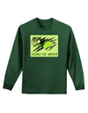 TooLoud Unleash The Monster Adult Long Sleeve Dark T-Shirt-TooLoud-Dark-Green-Small-Davson Sales