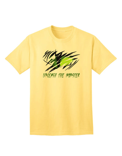 TooLoud Unleash The Monster Adult T-Shirt-unisex t-shirt-TooLoud-Yellow-Small-Davson Sales