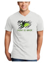 TooLoud Unleash The Monster Adult V-Neck T-shirt-Mens V-Neck T-Shirt-TooLoud-White-Small-Davson Sales