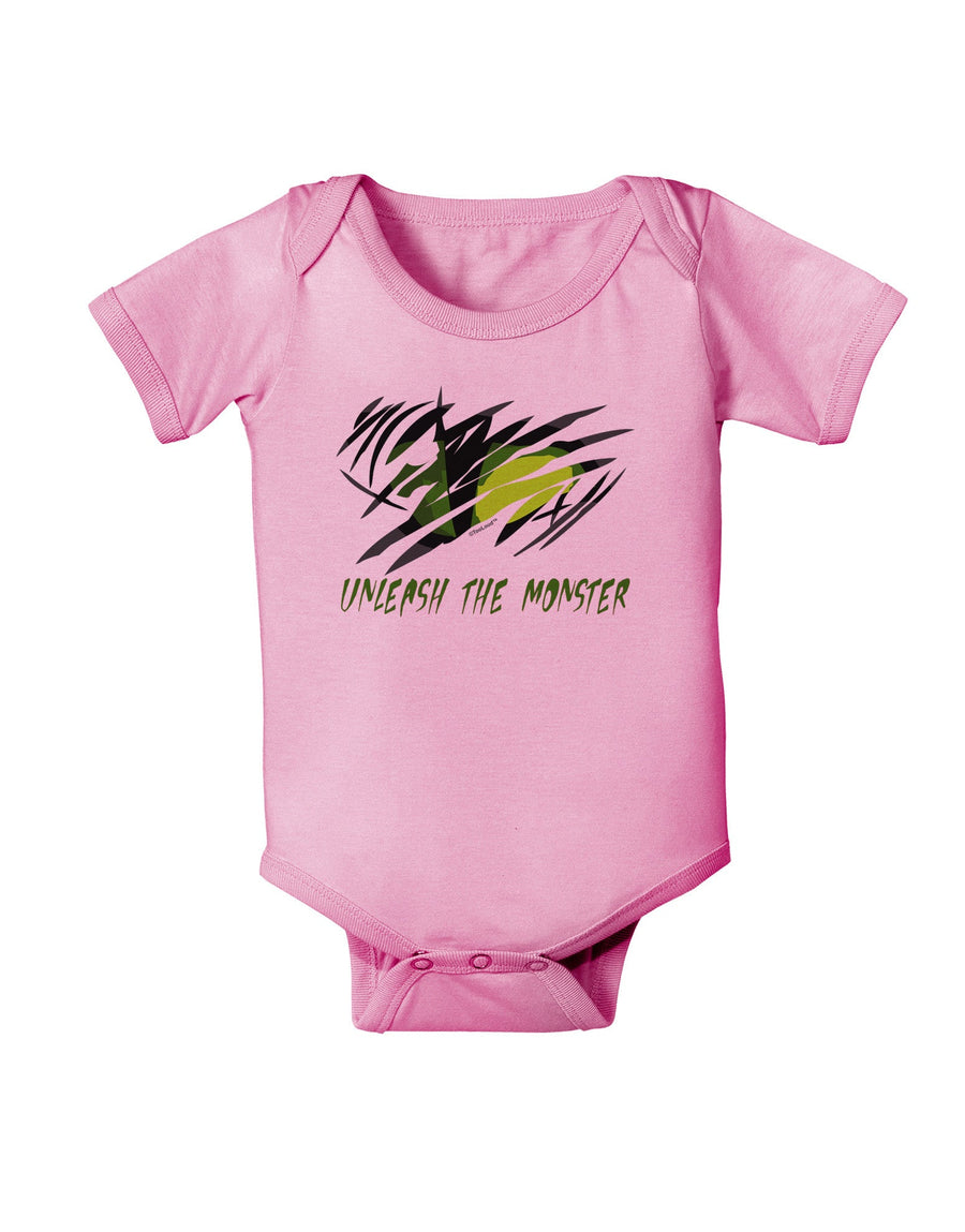 TooLoud Unleash The Monster Baby Romper Bodysuit-Baby Romper-TooLoud-White-06-Months-Davson Sales