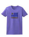 TooLoud Uruguay Flag Womens T-Shirt-Womens T-Shirt-TooLoud-Violet-X-Small-Davson Sales