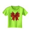 TooLoud Valentine's Day Heart Bow Toddler T-Shirt-Toddler T-Shirt-TooLoud-Lime-Green-2T-Davson Sales