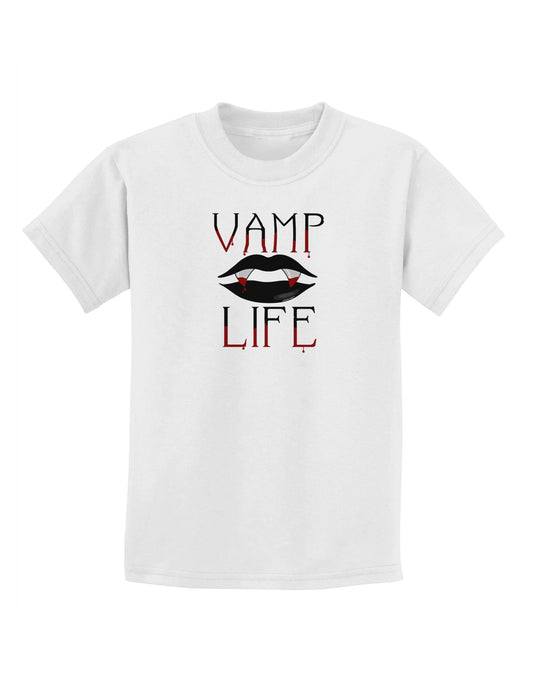 TooLoud Vamp Life Childrens T-Shirt-Childrens T-Shirt-TooLoud-White-X-Small-Davson Sales