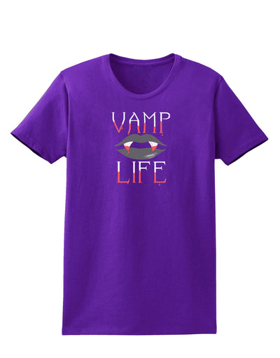 TooLoud Vamp Life Womens Dark T-Shirt-TooLoud-Purple-X-Small-Davson Sales