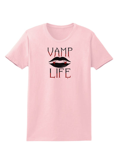 TooLoud Vamp Life Womens T-Shirt-Womens T-Shirt-TooLoud-PalePink-X-Small-Davson Sales