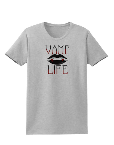 TooLoud Vamp Life Womens T-Shirt-Womens T-Shirt-TooLoud-AshGray-X-Small-Davson Sales