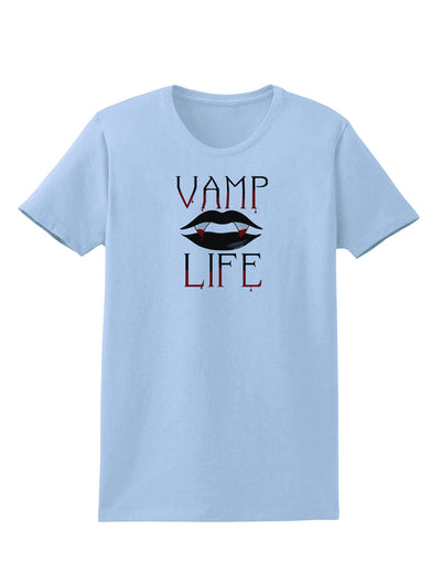 TooLoud Vamp Life Womens T-Shirt-Womens T-Shirt-TooLoud-Light-Blue-X-Small-Davson Sales