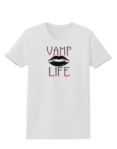 TooLoud Vamp Life Womens T-Shirt-Womens T-Shirt-TooLoud-White-X-Small-Davson Sales