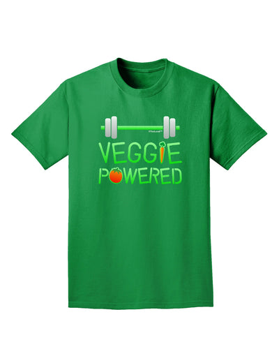 TooLoud Veggie Powered Adult Dark T-Shirt-Mens T-Shirt-TooLoud-Kelly-Green-Small-Davson Sales