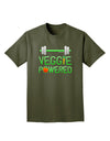 TooLoud Veggie Powered Adult Dark T-Shirt-Mens T-Shirt-TooLoud-Military-Green-Small-Davson Sales