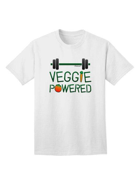 TooLoud Veggie Powered Adult T-Shirt - Eco-Friendly Fashion Statement for Health Conscious Individuals-Mens T-shirts-TooLoud-White-Small-Davson Sales