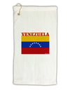 TooLoud Venezuela Flag Micro Terry Gromet Golf Towel 16 x 25 inch-Golf Towel-TooLoud-White-Davson Sales