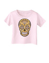 TooLoud Version 8 Gold Day of the Dead Calavera Infant T-Shirt-Infant T-Shirt-TooLoud-Light-Pink-06-Months-Davson Sales