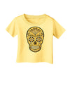 TooLoud Version 8 Gold Day of the Dead Calavera Infant T-Shirt-Infant T-Shirt-TooLoud-Daffodil-Yellow-06-Months-Davson Sales