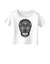 TooLoud Version 9 Black and White Day of the Dead Calavera Infant T-Shirt-Infant T-Shirt-TooLoud-White-06-Months-Davson Sales