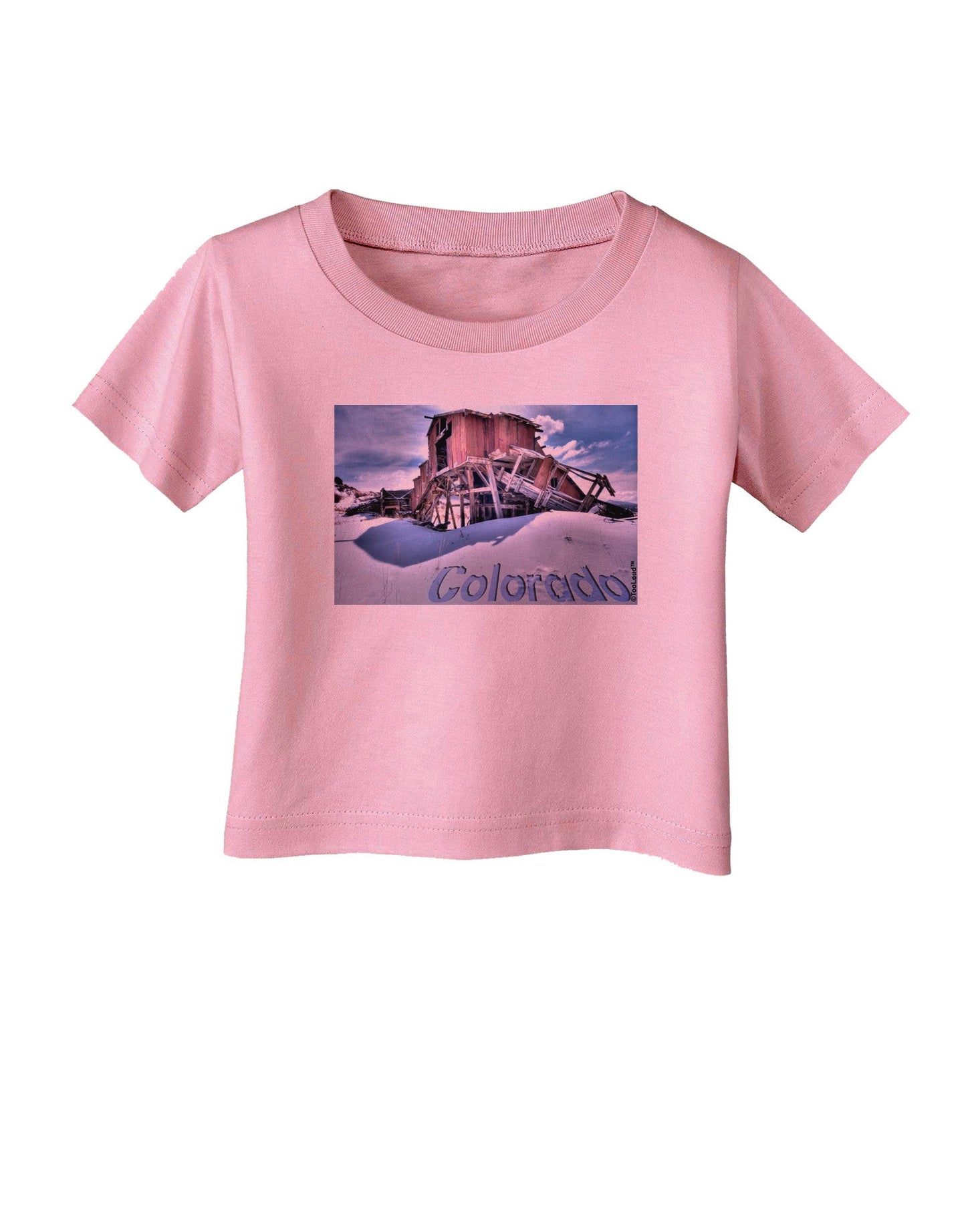TooLoud Victor Mines Colorado Text Infant T-Shirt-Infant T-Shirt-TooLoud-Candy-Pink-06-Months-Davson Sales
