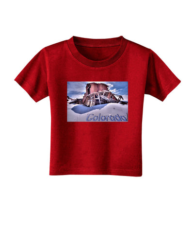 TooLoud Victor Mines Colorado Text Toddler T-Shirt Dark-Toddler T-Shirt-TooLoud-Red-2T-Davson Sales