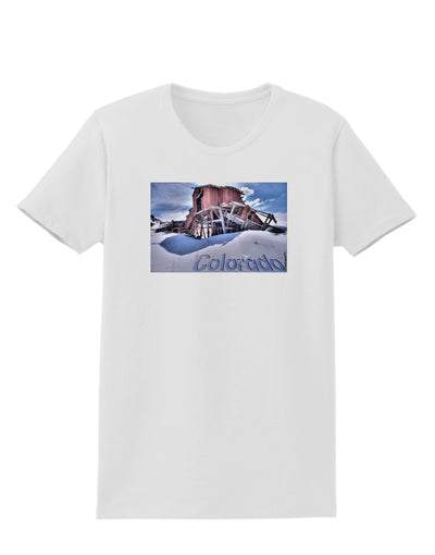 TooLoud Victor Mines Colorado Text Womens T-Shirt-Womens T-Shirt-TooLoud-White-X-Small-Davson Sales