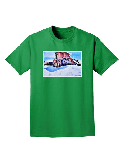 TooLoud Victor Mines Colorado Watercolor Adult Dark T-Shirt-Mens T-Shirt-TooLoud-Kelly-Green-Small-Davson Sales