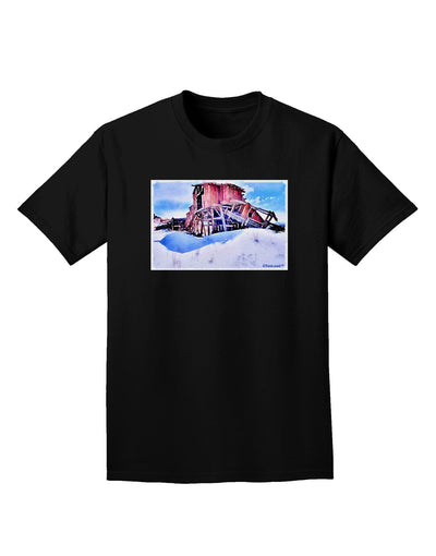 TooLoud Victor Mines Colorado Watercolor Adult Dark T-Shirt-Mens T-Shirt-TooLoud-Black-Small-Davson Sales