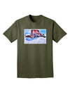 TooLoud Victor Mines Colorado Watercolor Adult Dark T-Shirt-Mens T-Shirt-TooLoud-Military-Green-Small-Davson Sales