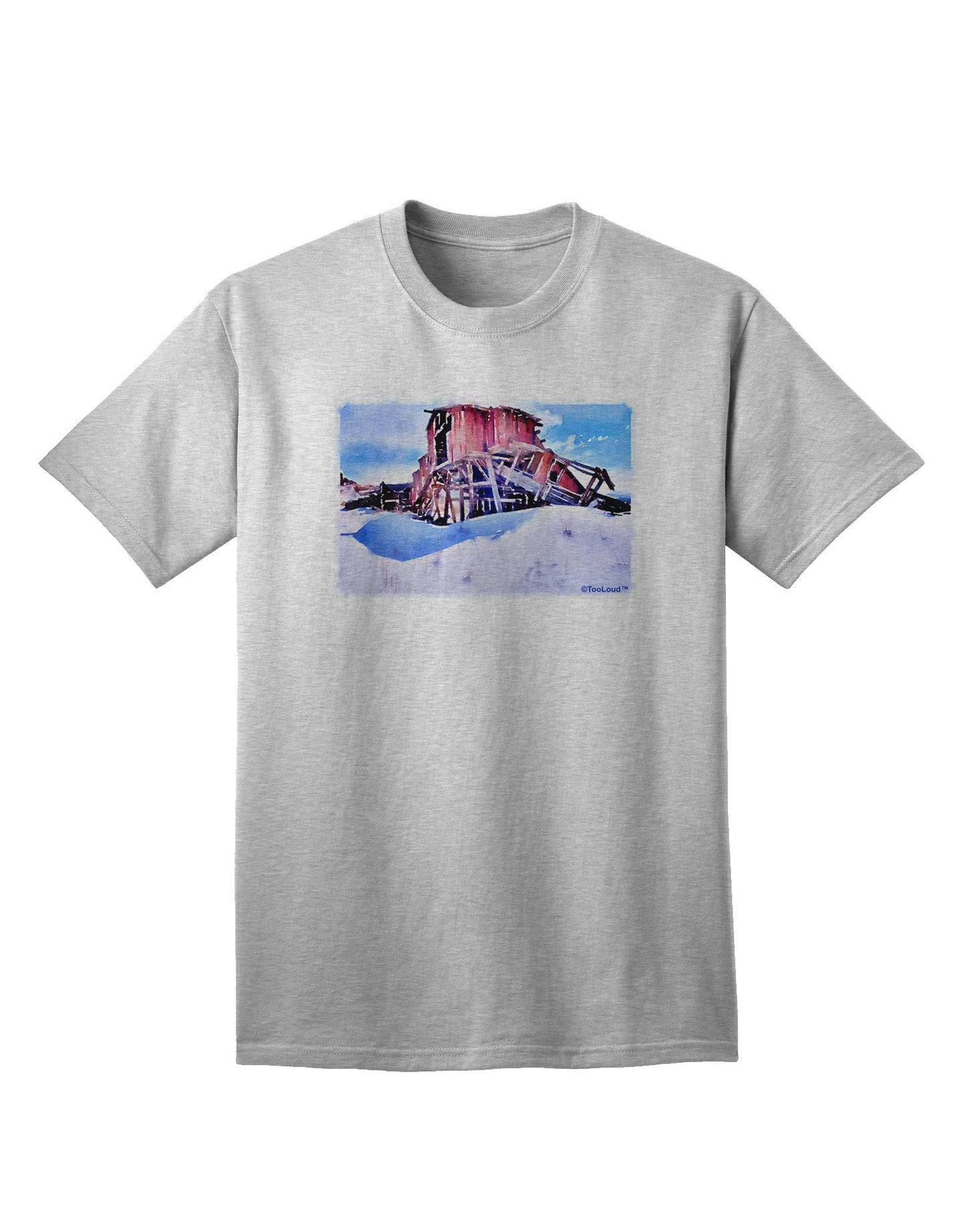 TooLoud Victor Mines Colorado Watercolor Adult T-Shirt-Mens T-Shirt-TooLoud-AshGray-Small-Davson Sales