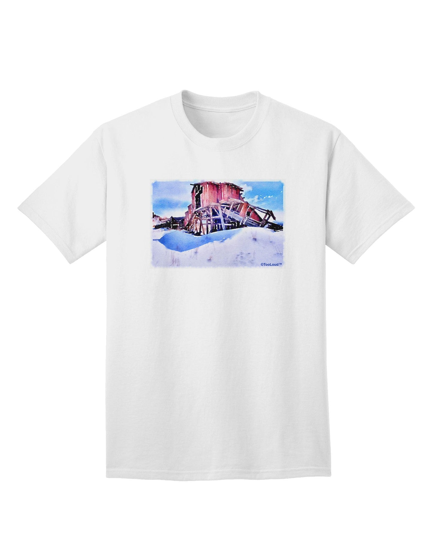 TooLoud Victor Mines Colorado Watercolor Adult T-Shirt-Mens T-Shirt-TooLoud-White-Small-Davson Sales
