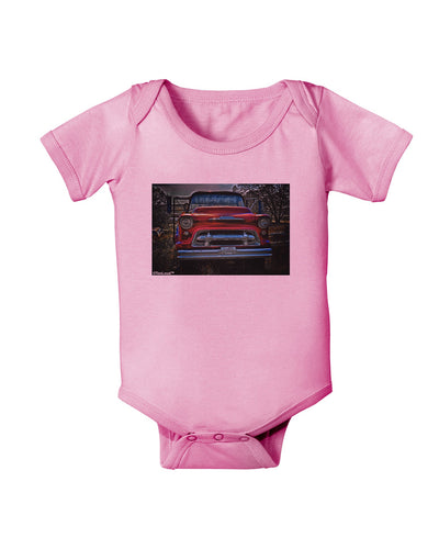 TooLoud Vintage Truck Baby Romper Bodysuit-Baby Romper-TooLoud-Pink-06-Months-Davson Sales